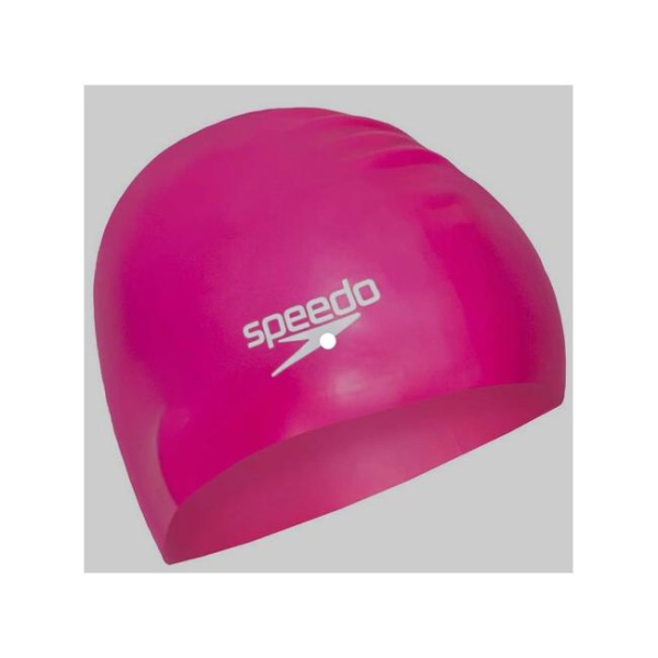 Шапочка для плавания Speedo Long Hair, силикон (розовый)